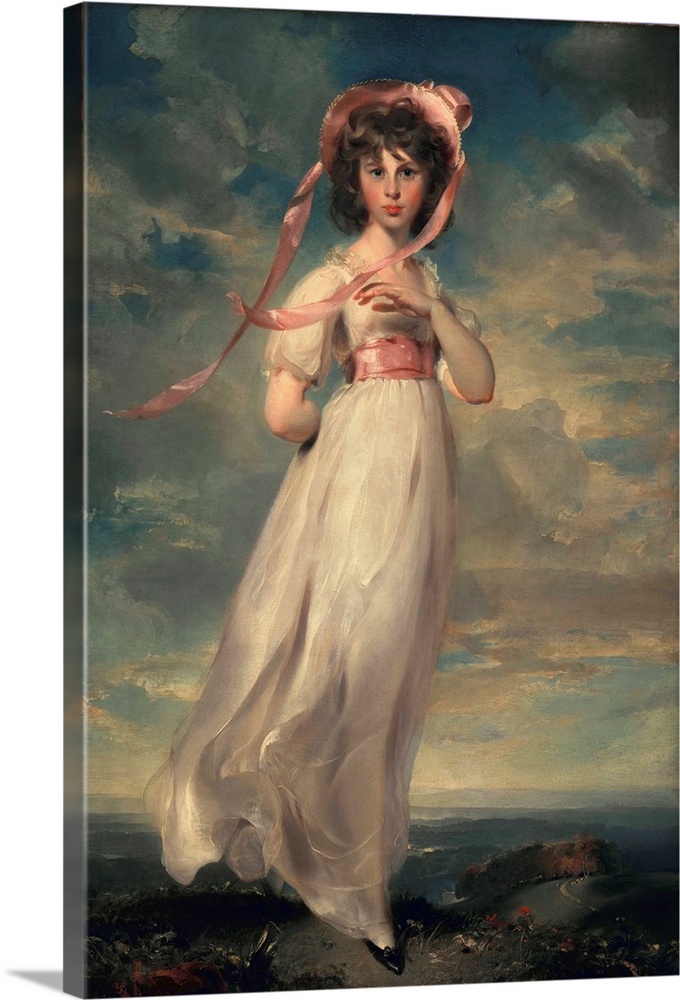 HEH416363 Sarah Goodwin Barrett Moulton: Pinie 1794 (oil on canvas)  by Lawrence, Thomas (1769-1830); 148x102.2 cm; Huntin...