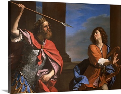 Saul attacking David