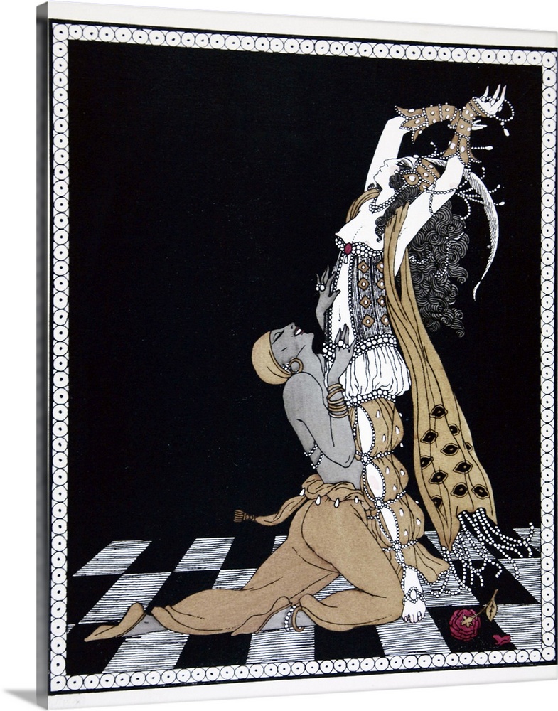 STC255497 Scheherazade, from the series 'Designs on the dances of Vaslav Nijinsky' (1889-1950). Georges Barbier (1882-1932...