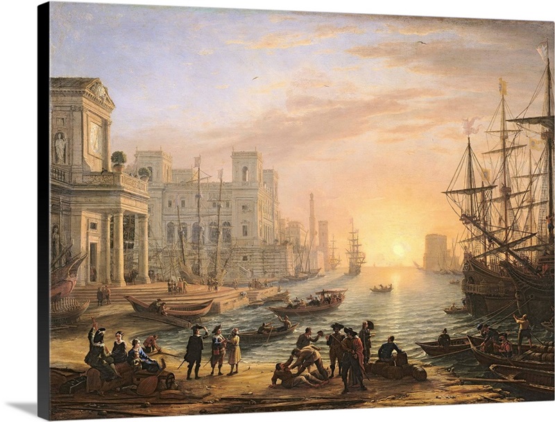 Sea Port at Sunset, 1639 | Great Big Canvas