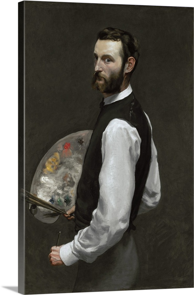 Self portrait, 1865-66, oil on canvas.