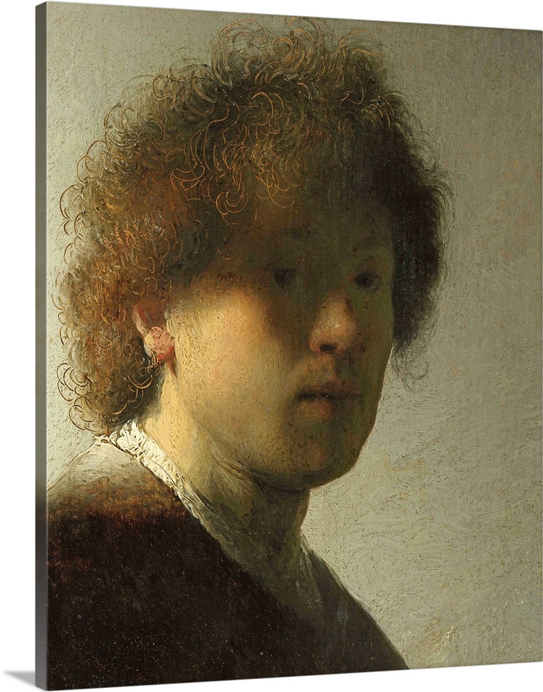 Self portrait of Rembrandt as a young man.