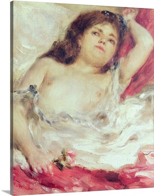 Semi Nude Woman in Bed: The Rose, before 1872