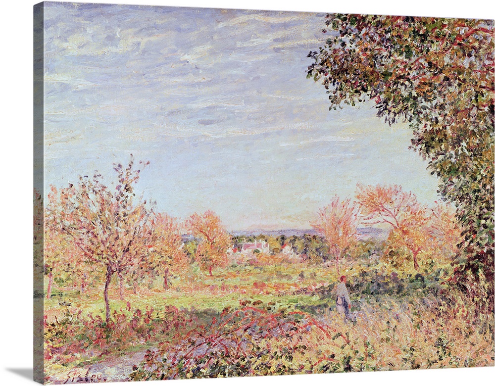 XIR73966 September Morning, c.1887 (oil on canvas); by Sisley, Alfred (1839-99); 55.5x73.5 cm; Musee des Beaux-Arts, Agen,...