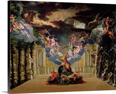 Set design for Atys by Jean-Baptiste Lully (1632-87)