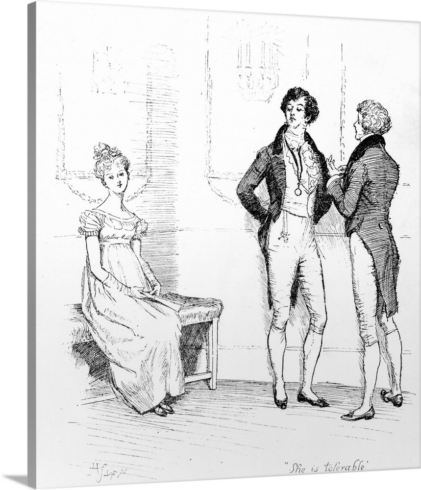 XJF451374 'She is tolerable', illustration from 'Pride