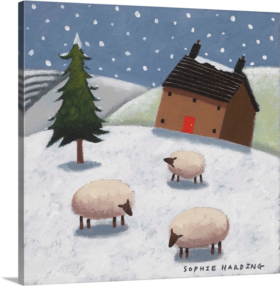 Sheep In The Snow