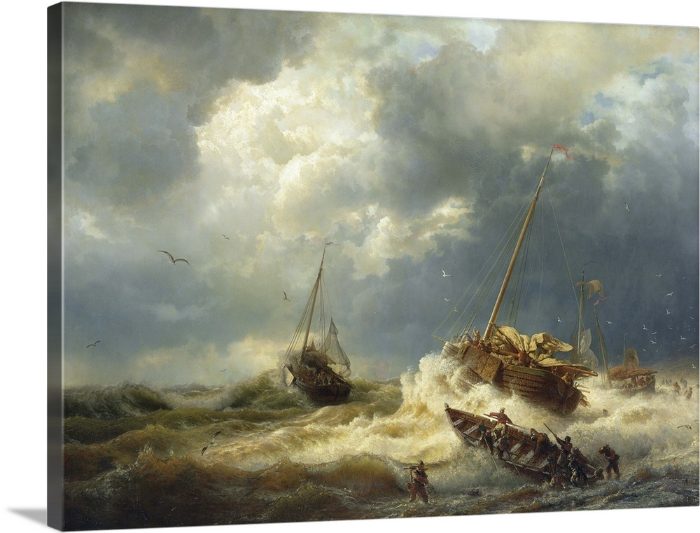 Ships in a Storm on the Dutch Coast, 1854