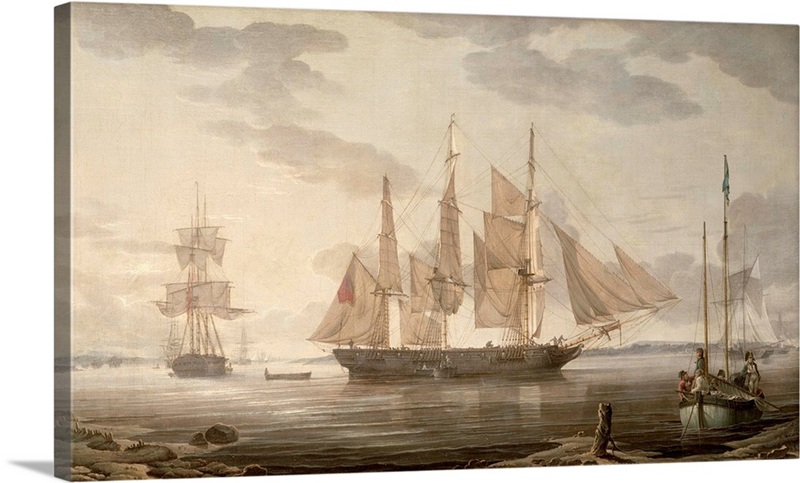 Ships in Harbour, 1805 | Great Big Canvas