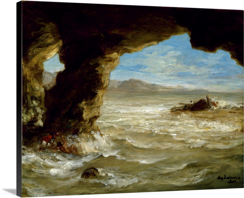 Shipwreck On The Coast, 1862 (Originally oil on canvas)