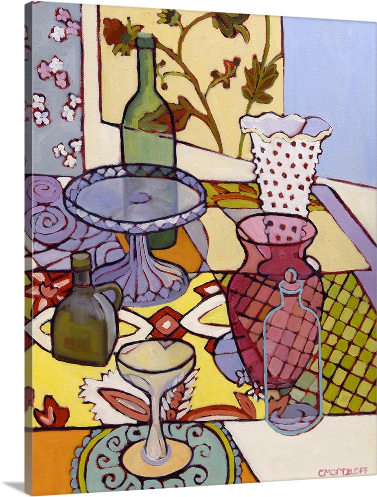 Silhouettes in time, 2024. (Originally an oil painting.)