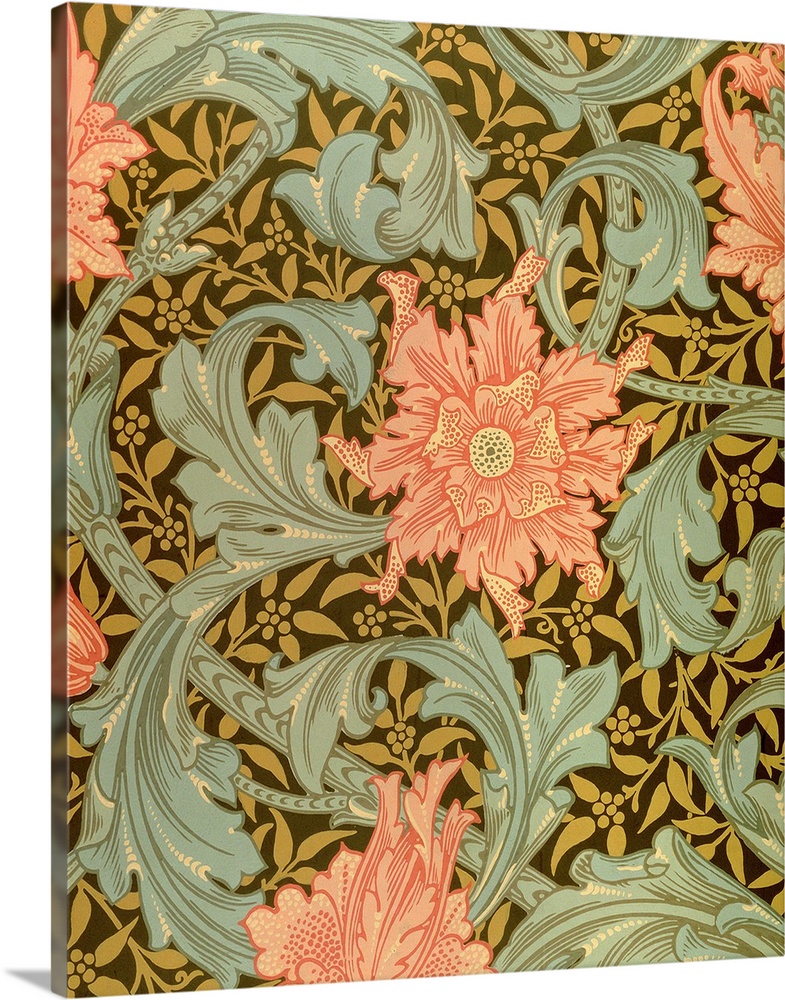 BAL27875 'Single Stem' wallpaper design by Morris, William (1834-96); Private Collection; English,  out of copyright