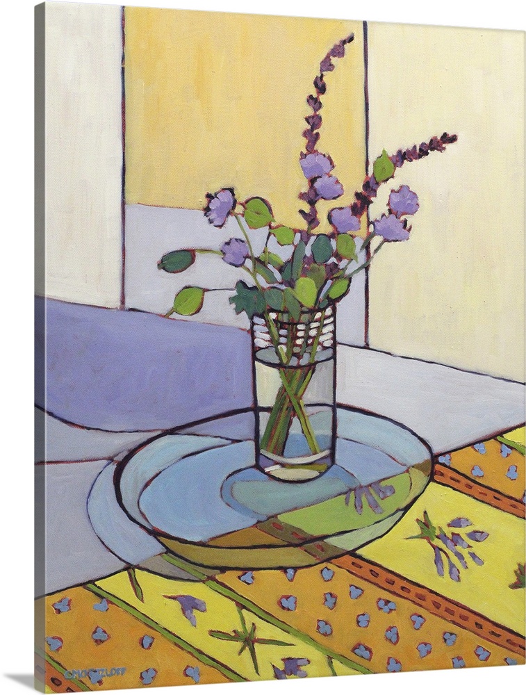 Sipping wildflowers, 2023. (Originally an oil painting.)