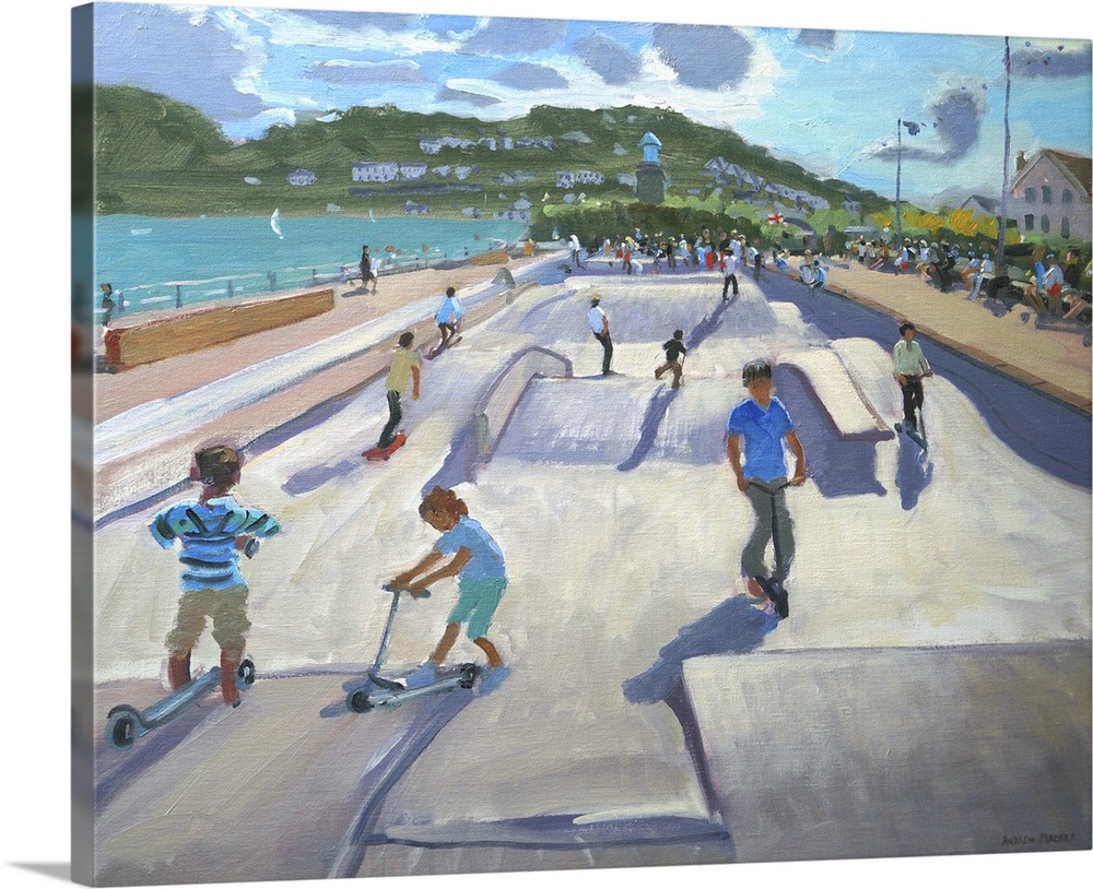 Skateboarders Teignmouth