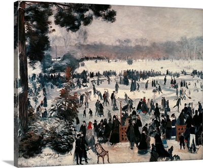 Skaters At The Bois De Boulogne In Paris, 1868