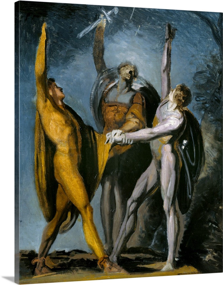 Sketch for Oath on the Rutli, Female Figure, verso, 1779-81, 1785-90, verso, oil on canvas.