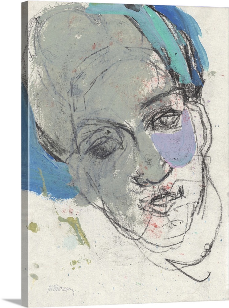 Sketchbook 29, 2025. (Originally tempera paint, charcoal on paper.)