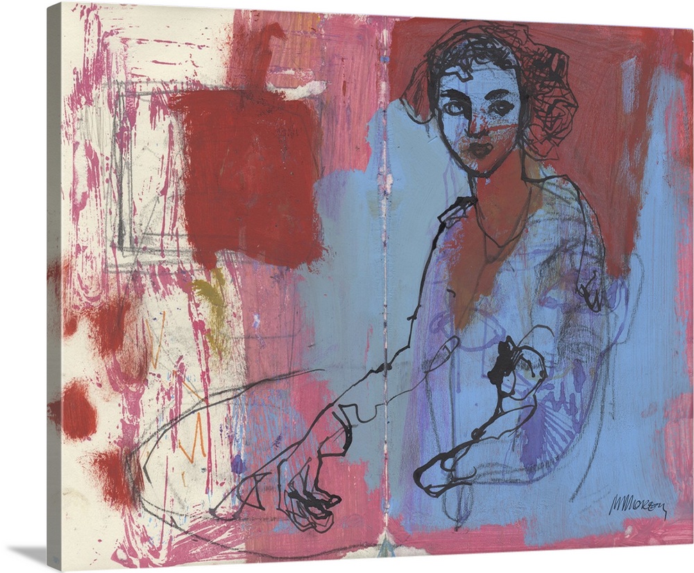 Sketchbook 35, 2025. (Originally tempera paint, ink, charcoal on paper.)