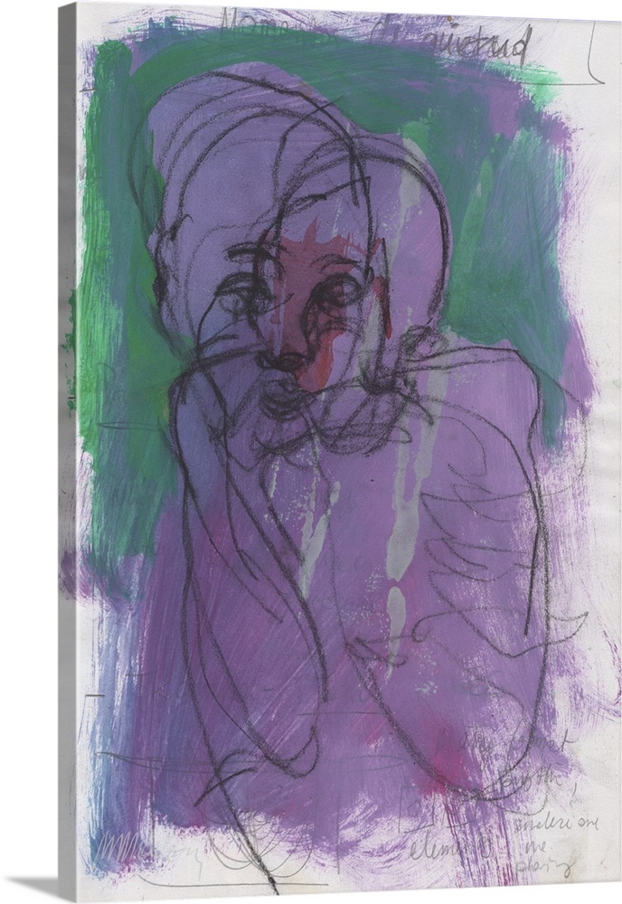 Sketchbook 4, 2024. (Originally tempera paint, charcoal, pencil on paper.)