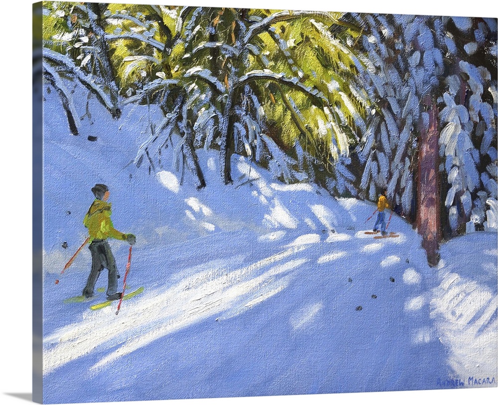 Skiing Through The Woods, La Clusaz