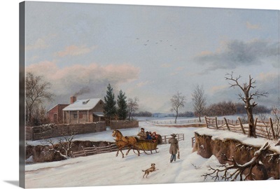 Sleighing Scene Near Philadelphia, 1841