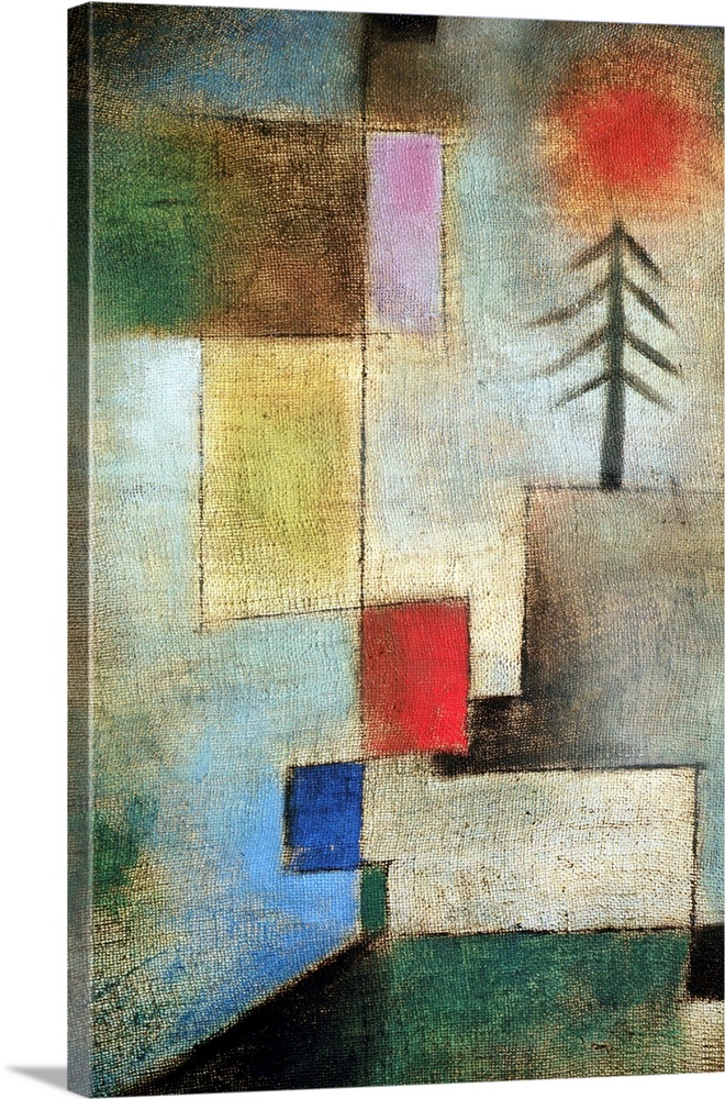 Small picture of fir trees, 1922 (no 176) (originally oil on muslin on cardboard) by Klee, Paul (1879-1940)