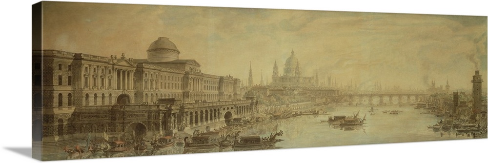 Somerset House, St. Paul's Cathedral and Blackfriars' Bridge