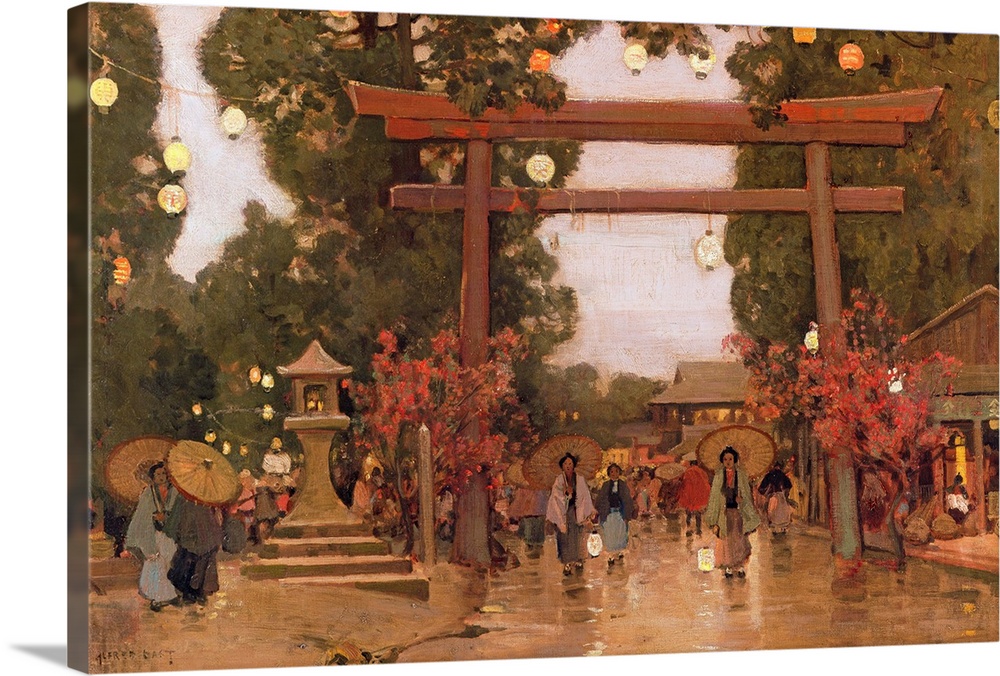 BAL13779 Spring in Japan by East, Sir Alfred (1849-1913); Roy Miles Fine Paintings; (add.info.: East went to Japan for six...