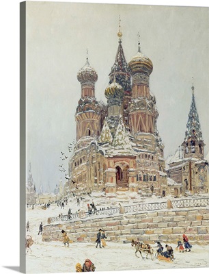 St. Basil's Cathedral, Red Square, Moscow, c.1917