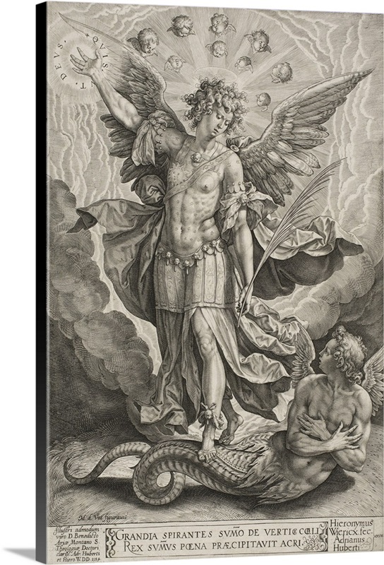St Michael Triumphing Over the Dragon, 1584 Wall Art, Canvas Prints ...
