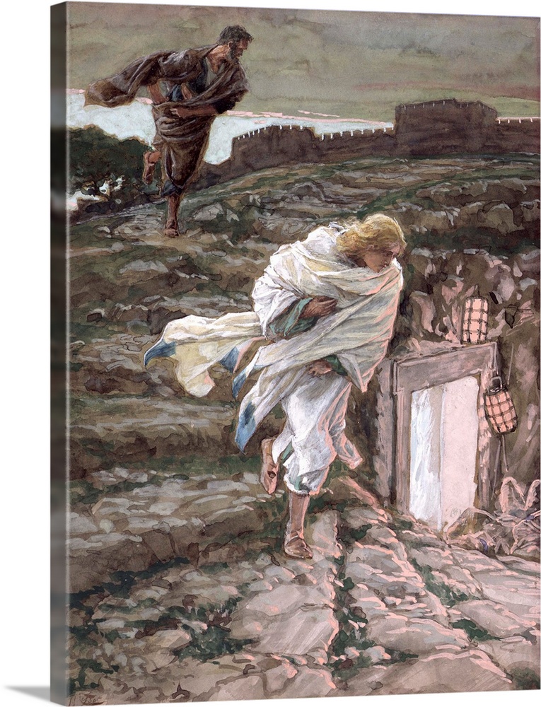 St. Peter and St. John Run to the Tomb, illustration for The Life of Christ, c.1886-94