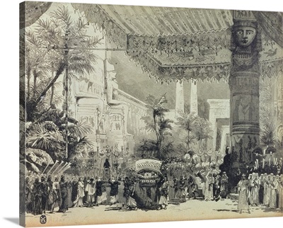 Stage Design for the final act of the opera Aida by Verdi