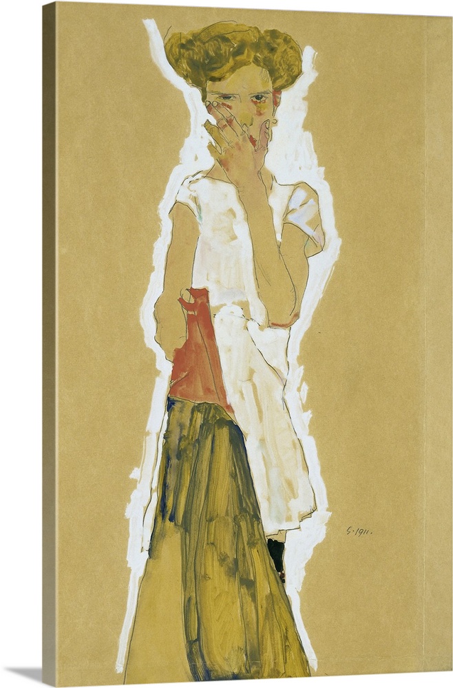 Standing Girl In White Petticoat, 1911