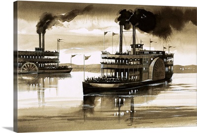 Steamboats on the Mississippi