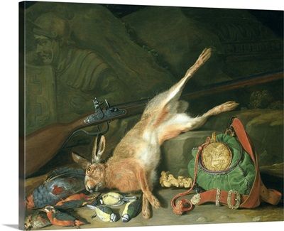 Still Life of a Hare with Hunting Equipment