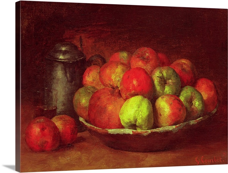 Still Life with Apples and a Pomegranate, 1871 72 | Great Big Canvas