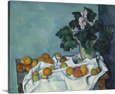 Still Life With Apples And A Pot Of Primroses, 1890