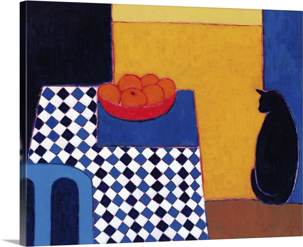 EIT225398 Still Life with Boris, 2002 (acrylic on paper) by Donne, Eithne (b.1934) (Contemporary Artist); 53.3x63.5 cm; Pr...