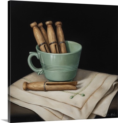 Still Life With Wooden Pegs