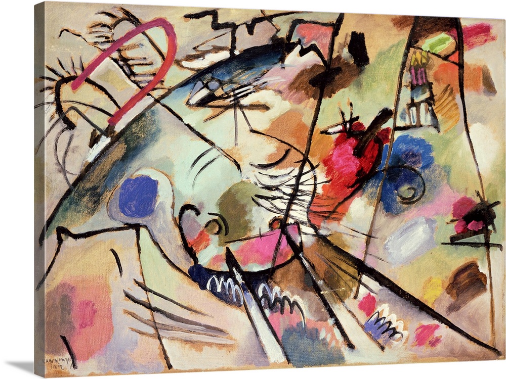 Study for Improvisation 24, 1912 (originally oil on panel) by Kandinsky, Wassily (1866-1944)