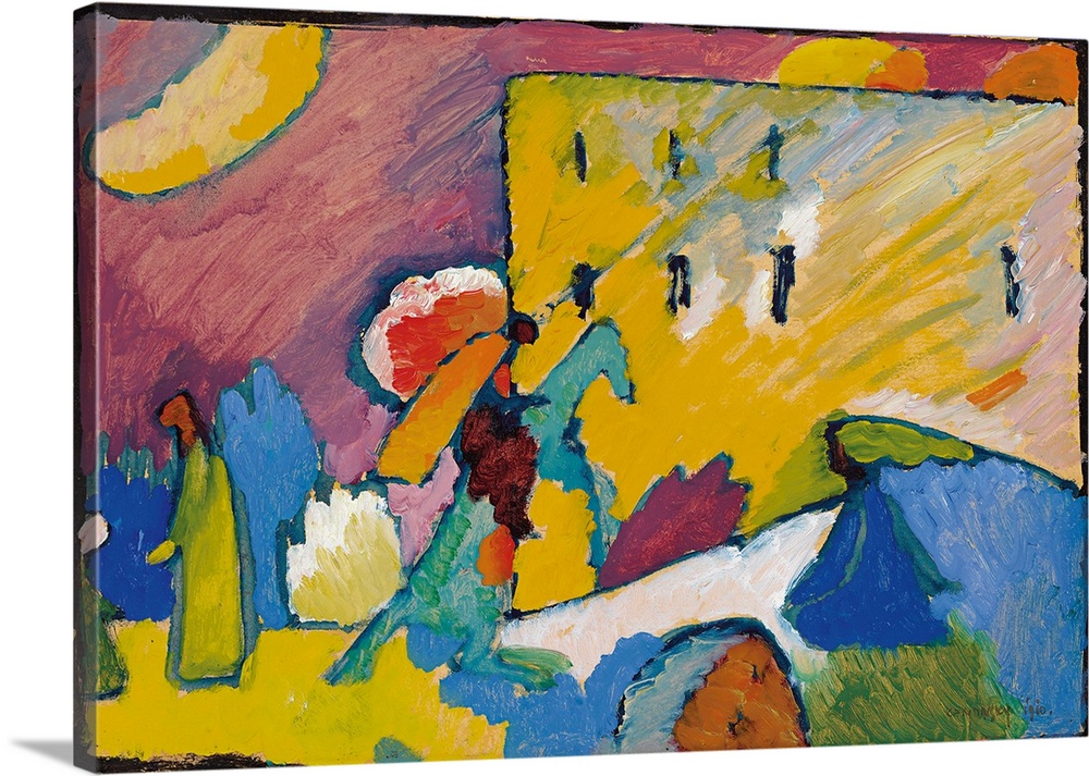 Study for Improvisation 3, 1909 (originally oil and gouache on board) by Kandinsky, Wassily (1866-1944)