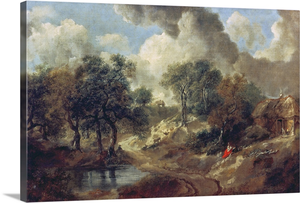 XAM66578 Suffolk Landscape, 1748  by Gainsborough, Thomas (1727-88); oil on canvas; 66x95 cm; Kunsthistorisches Museum, Vi...