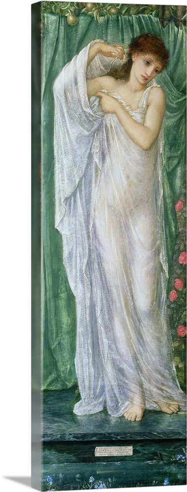 BAL11006 Summer, 1869-70 (gouache on paper)  by Burne-Jones, Sir Edward (1833-98); 122.5x45 cm; Private Collection; Roy Mi...