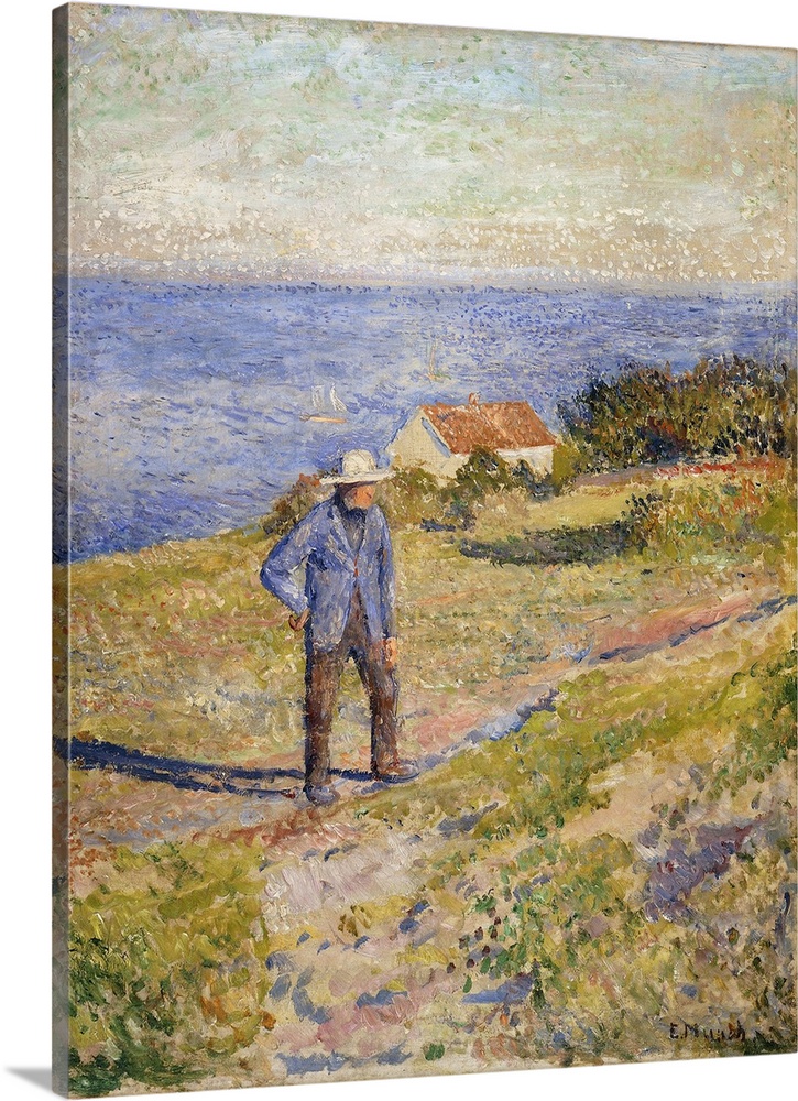 Summer in Asgardstrand, c.1890-1892 (originally oil on canvas) by Munch, Edvard (1863-1944)