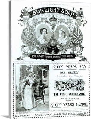 Sunlight Soap advertisement, from 'The Illustrated London News Diamond Jubilee Number'