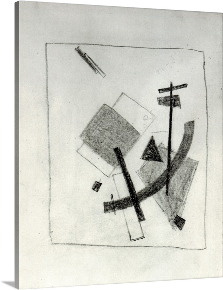 FFA178131 Suprematist Composition, c.1915-16 (pencil on paper) by Malevich, Kazimir Severinovich (1878-1935); 23x18 cm; Pr...