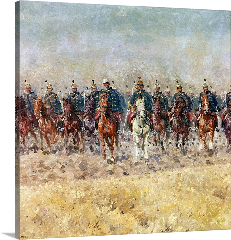 XAM66433 Swansong of the Hussars, 1931 (Schwanengesang)  by Koch, Ludwig (1866-1934); oil on canvas; Heeresgeschichtliches...
