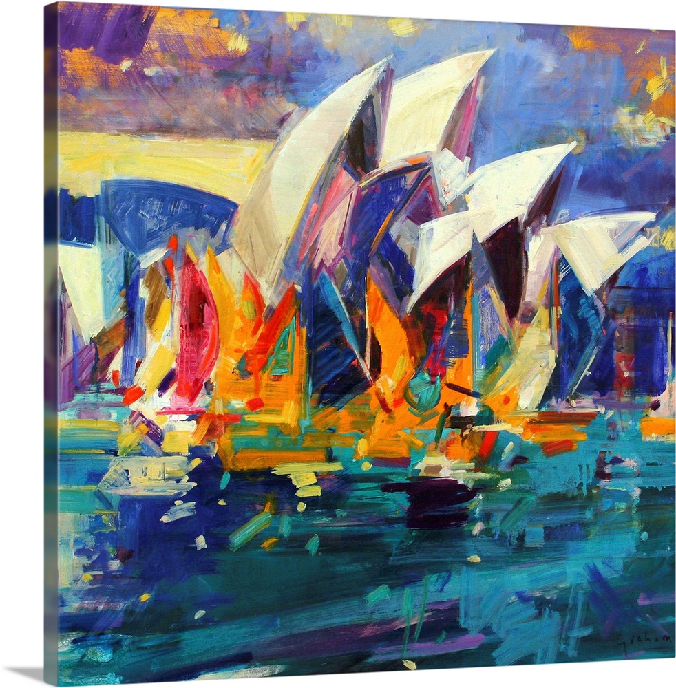 Sydney Flying Colours, 2012, originally oil on canvas.