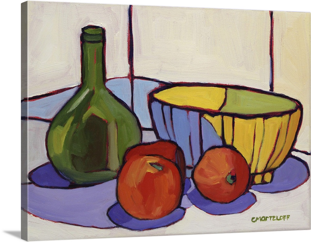 Symbolic lines, 2023. (Originally an oil painting.)