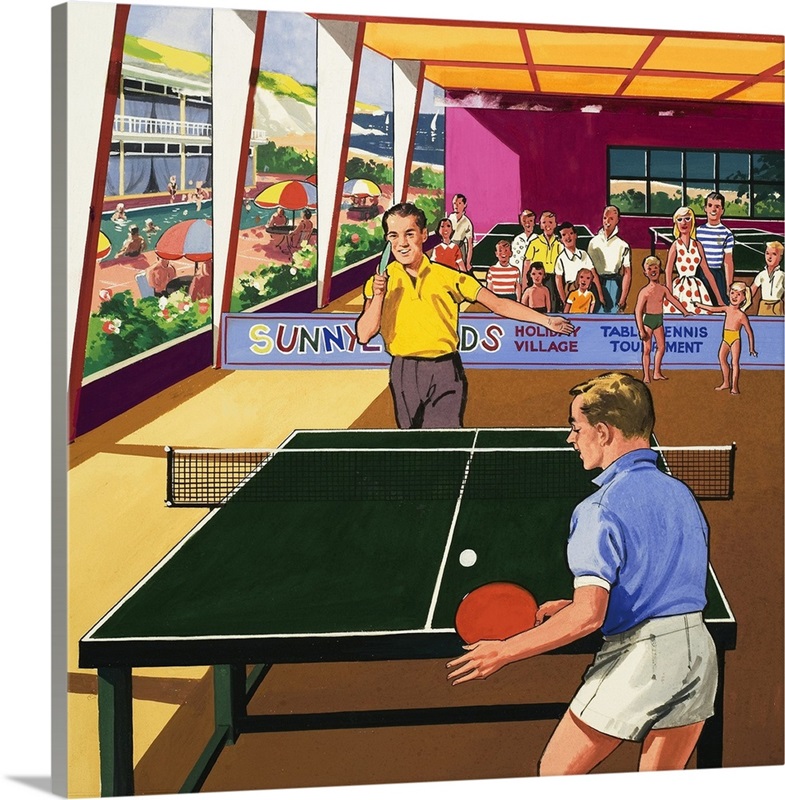 Table Tennis Players Wall Art, Canvas Prints, Framed Prints, Wall Peels